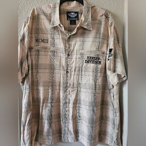 Harley Davidson Button Up 3x